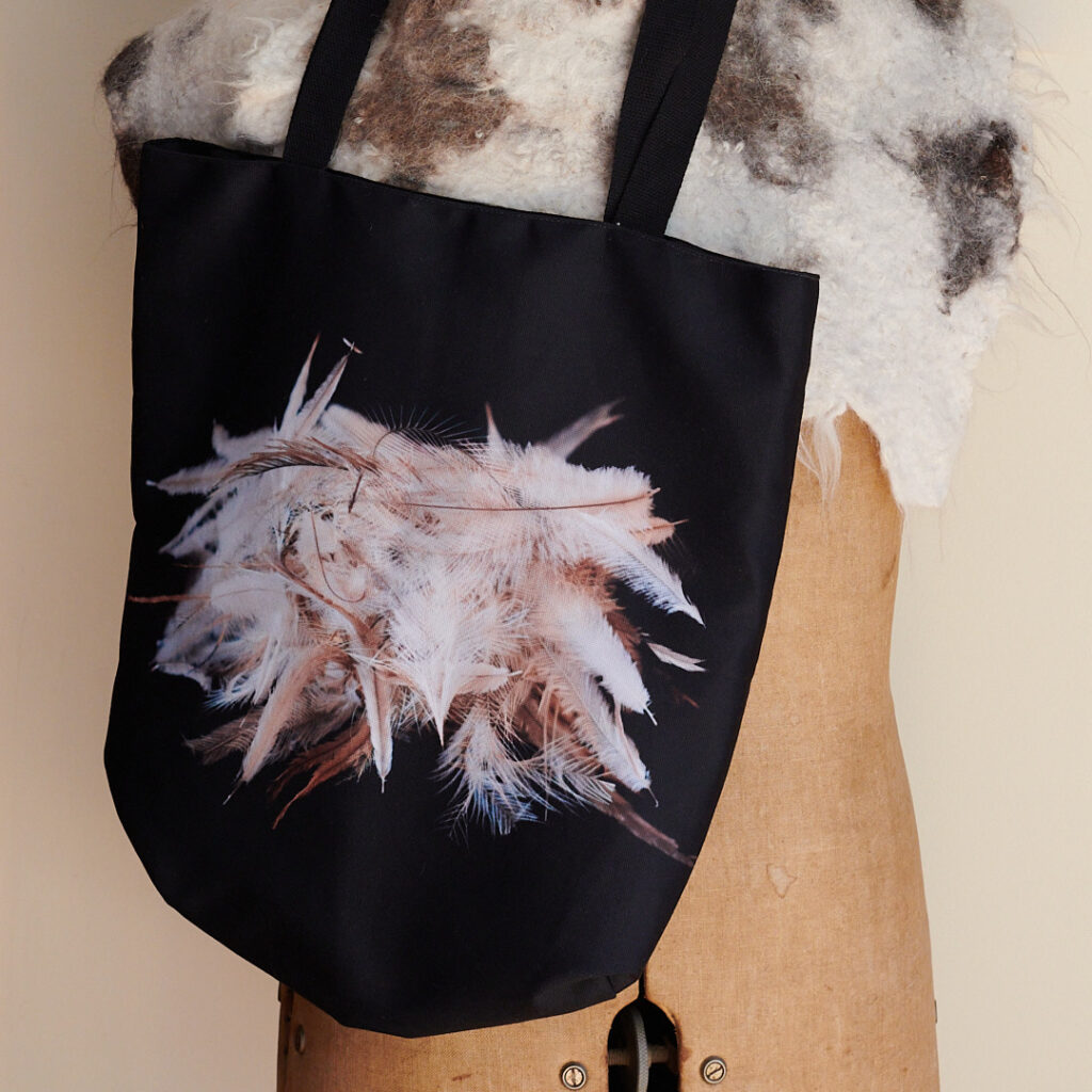 Striped Honeyeater Nest Sculpture All over Tote Bag
